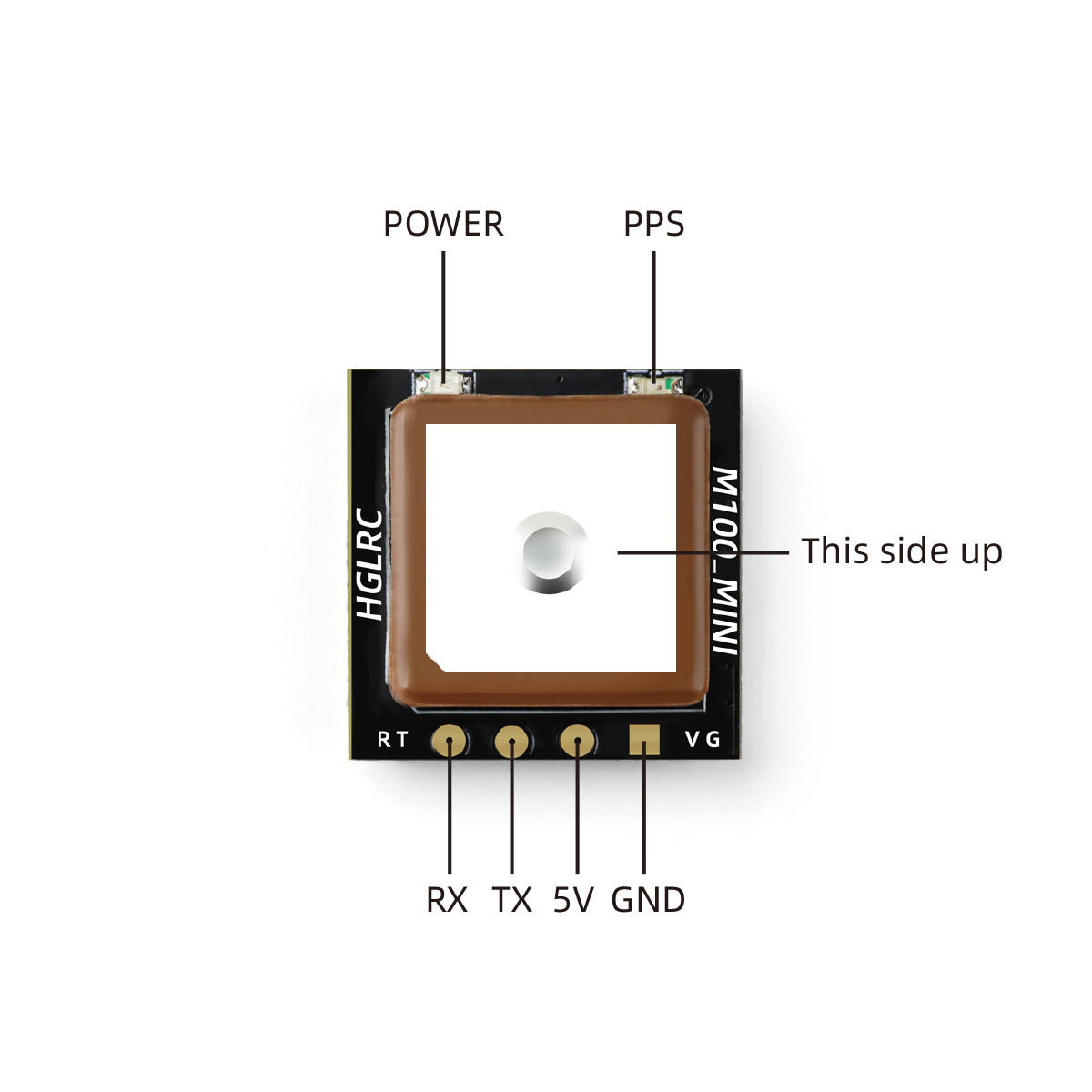 HGLRC-M100-MINI-GPS-Modul-mit-M10-Chip-und-eingebauter-Keramikantenne-fuumlr-2-7-Zoll-FPV-Racing-RC--1982120-2